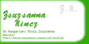 zsuzsanna mincz business card